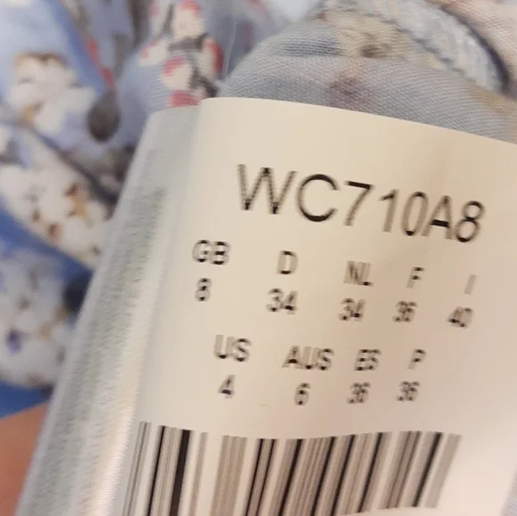 Joe Browns baby blue floral ditsy tea dress UK 8 Coquette - Picture 10 of 10